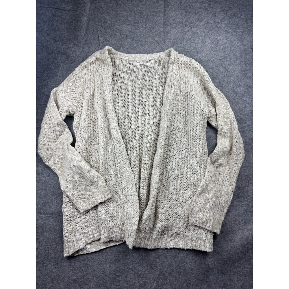 Maurice's Women's L Long Loose Knit Open Cardigan Boho Coastal Cottagecore Cozy